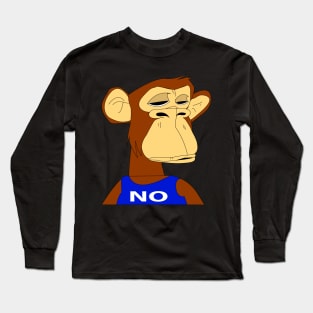 NFT non fungible token  ( sad  ape design) NO Long Sleeve T-Shirt